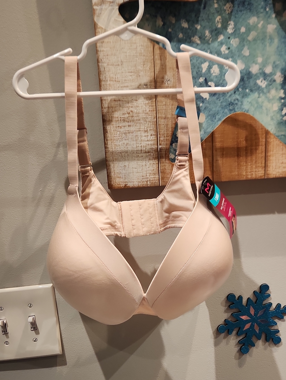 NWT Maidenform Light Nude T-Shirt Bra w/Adjustable Straps Sz 40C